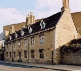 Outside the Wortley Almshouse, Peterborough