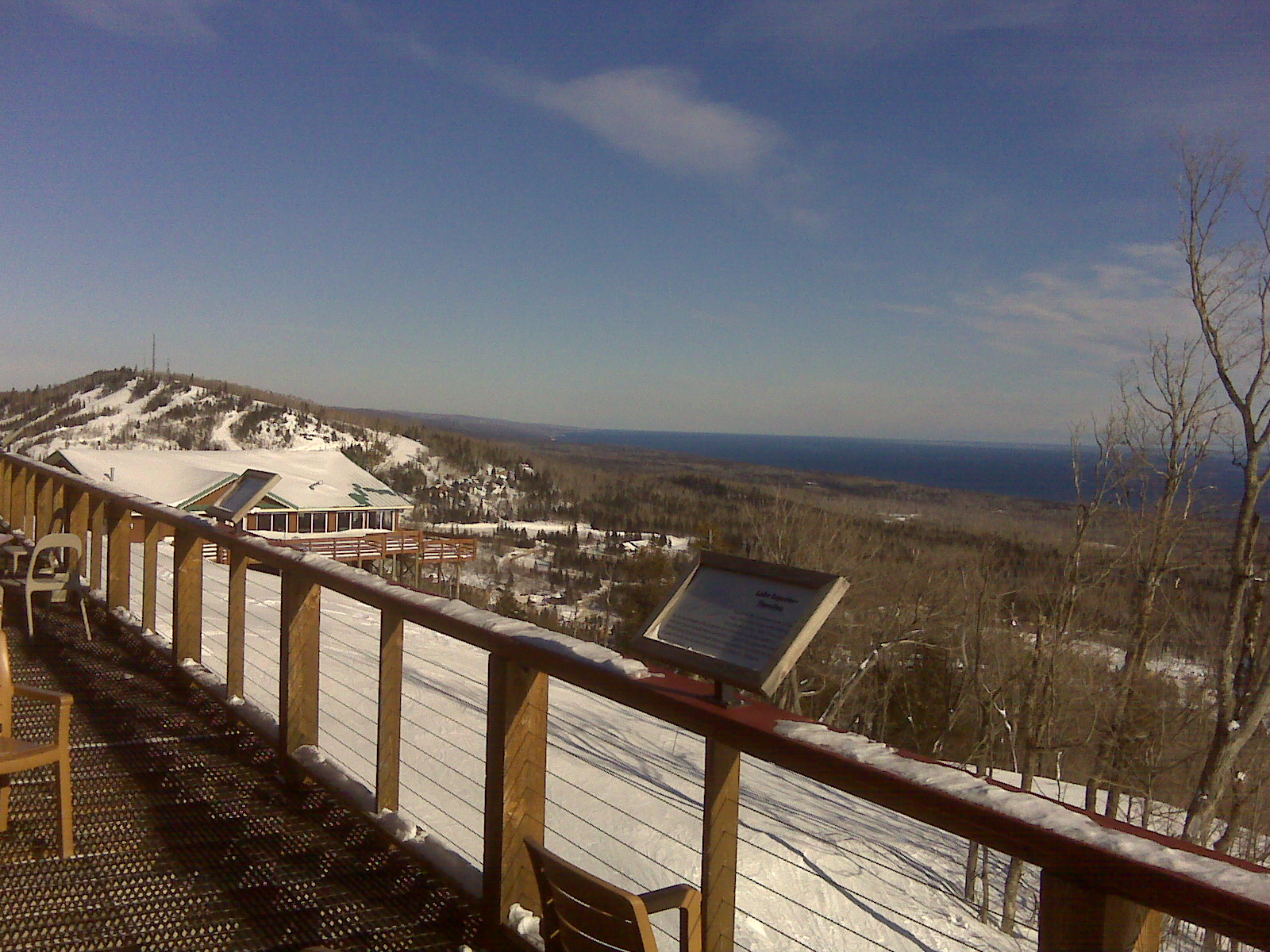 View from Summit Chalet on Moose Mountain, MN