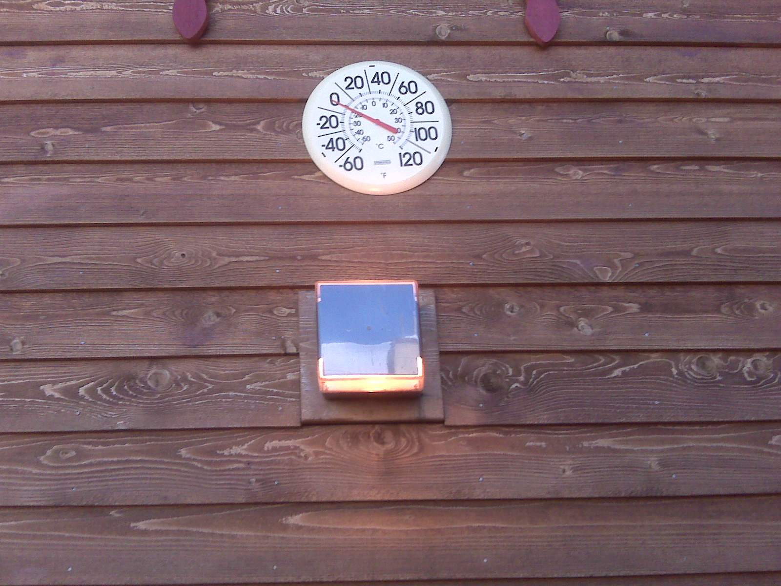 Thermometer, -20C/0F, Summit Chalet on Moose Mountain, MN