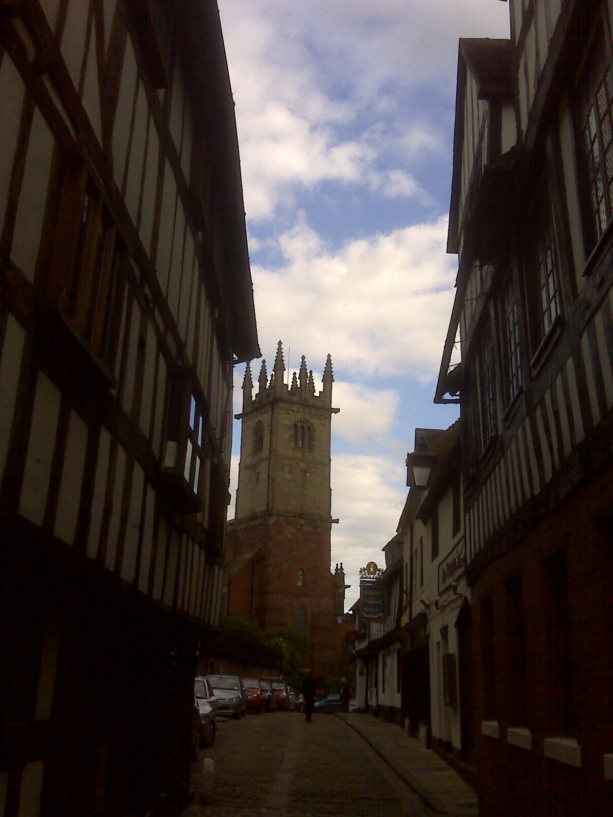 View along Fish Street, Shrewsbury