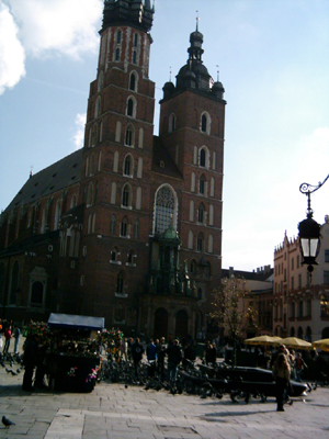 Famous church in Krakow