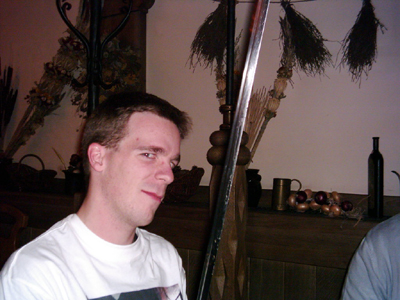 Simon with the pork sword