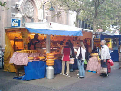 Cheese stall, Delft
