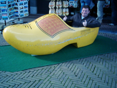 Me in a giant clog